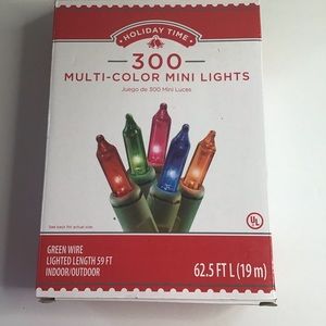 300 multicolor mini lights